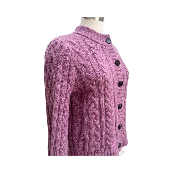 La Maille Sezane Andina Gilet Jumper in Pink Garden Size S✨ - Picture 11 of 16